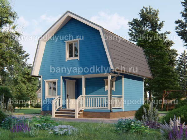 Каркасная баня 6 на 6 м